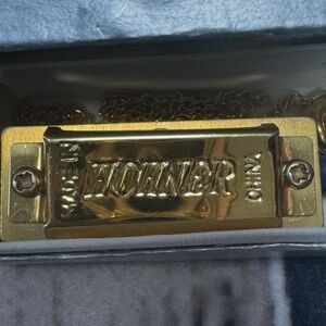 Mini Harmonica Hohner Golden Necklace